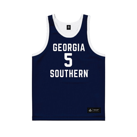 Georgia Southern - NCAA Men's Basketball : Nakavieon White - Blue Basketball Jersey-0
