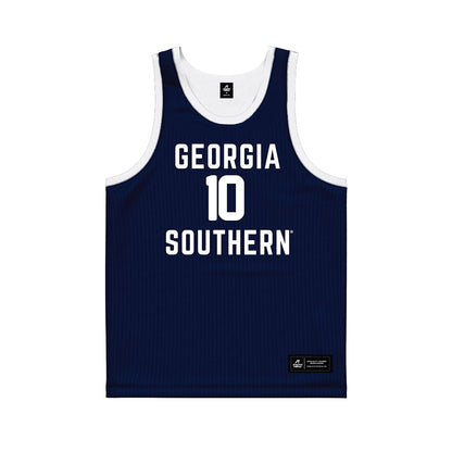Georgia Southern - NCAA Men's Basketball : Sean Van Dorn - Blue Basketball Jersey-0