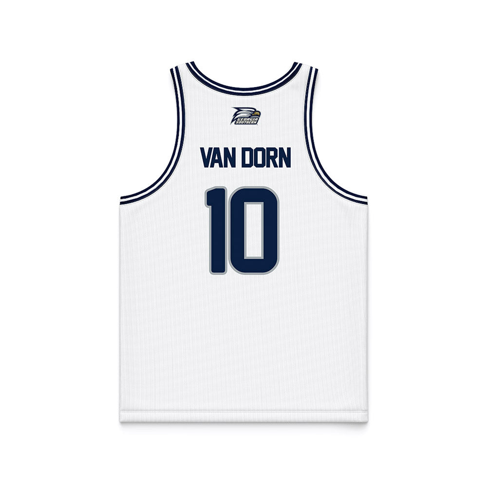 Georgia Southern - NCAA Men's Basketball : Sean Van Dorn - White Basketball Jersey-1
