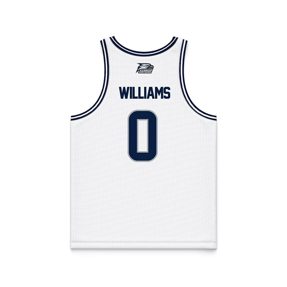 Georgia Southern - NCAA Men's Basketball : Jayden Williams - White Basketball Jersey-1