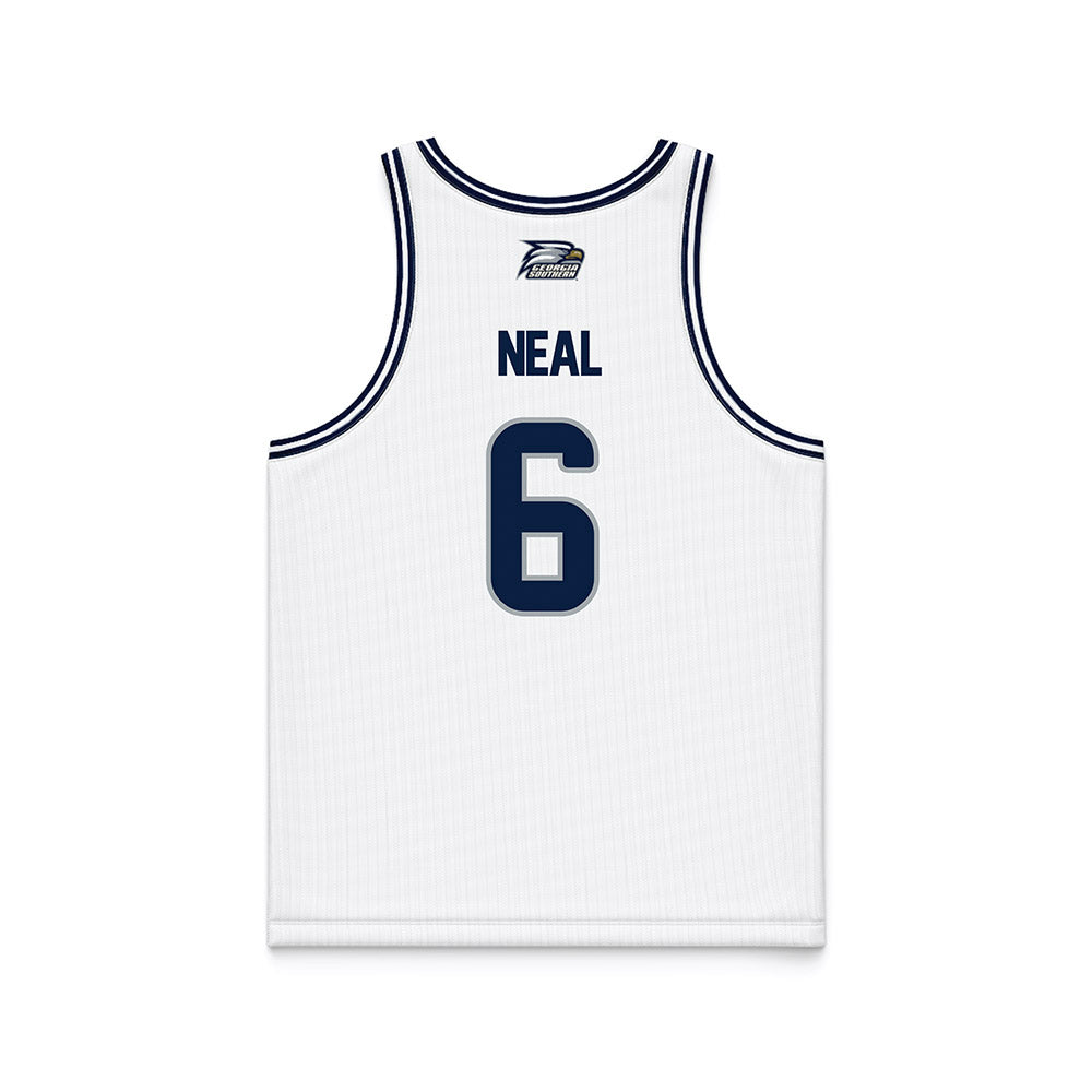 Georgia Southern - NCAA Men's Basketball : Amare Neal - White Basketball Jersey-1