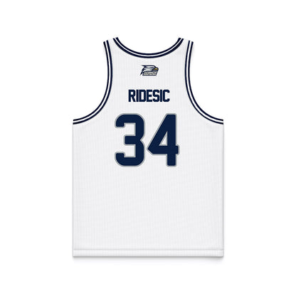 Georgia Southern - NCAA Men's Basketball : Pavle Ridesic - White Basketball Jersey-1