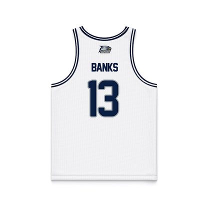 Georgia Southern - NCAA Men's Basketball : Eren Banks - White Basketball Jersey-1