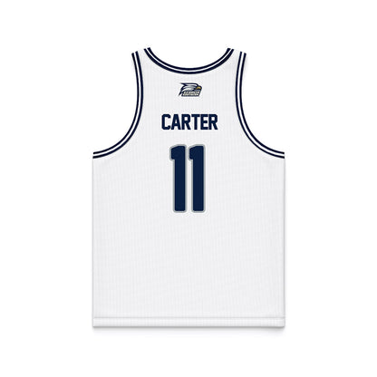 Georgia Southern - NCAA Men's Basketball : Shainen Carter - White Basketball Jersey-1