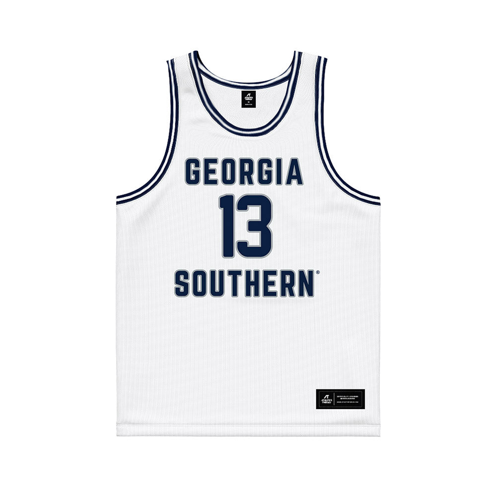 Georgia Southern - NCAA Men's Basketball : Alden Applewhite - White Basketball Jersey-0
