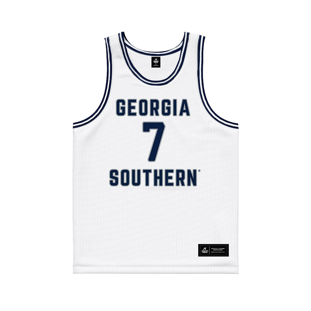 Georgia Southern - NCAA Men's Basketball : Tsvet Sotirov - White Basketball Jersey-0