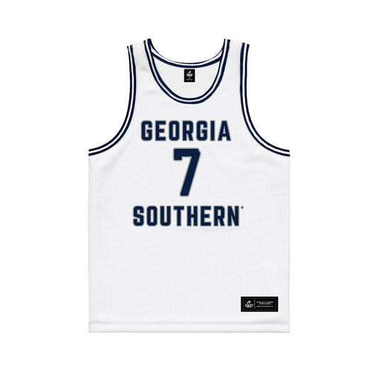Georgia Southern - NCAA Men's Basketball : Tsvet Sotirov - White Basketball Jersey-0