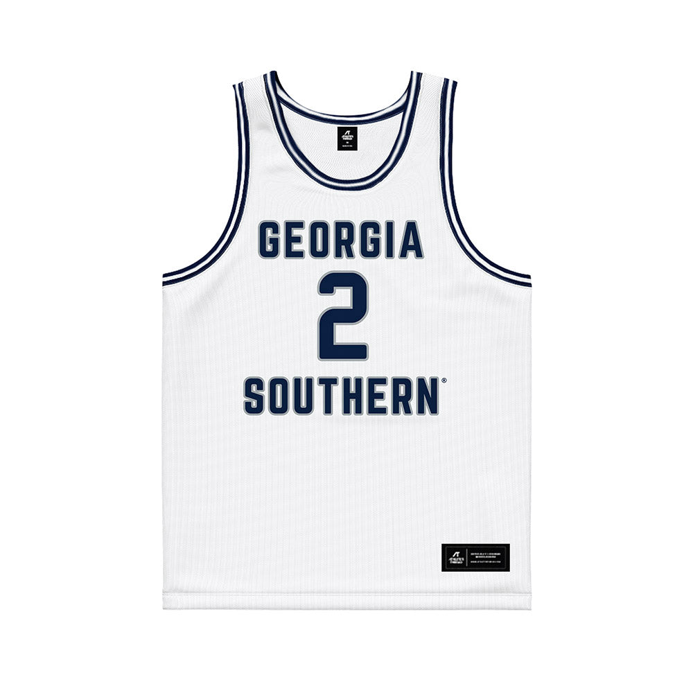 Georgia Southern - NCAA Men's Basketball : Dallas Gardner - White Basketball Jersey-0