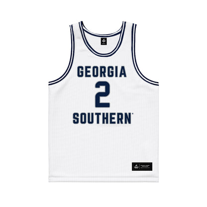 Georgia Southern - NCAA Men's Basketball : Dallas Gardner - White Basketball Jersey-0