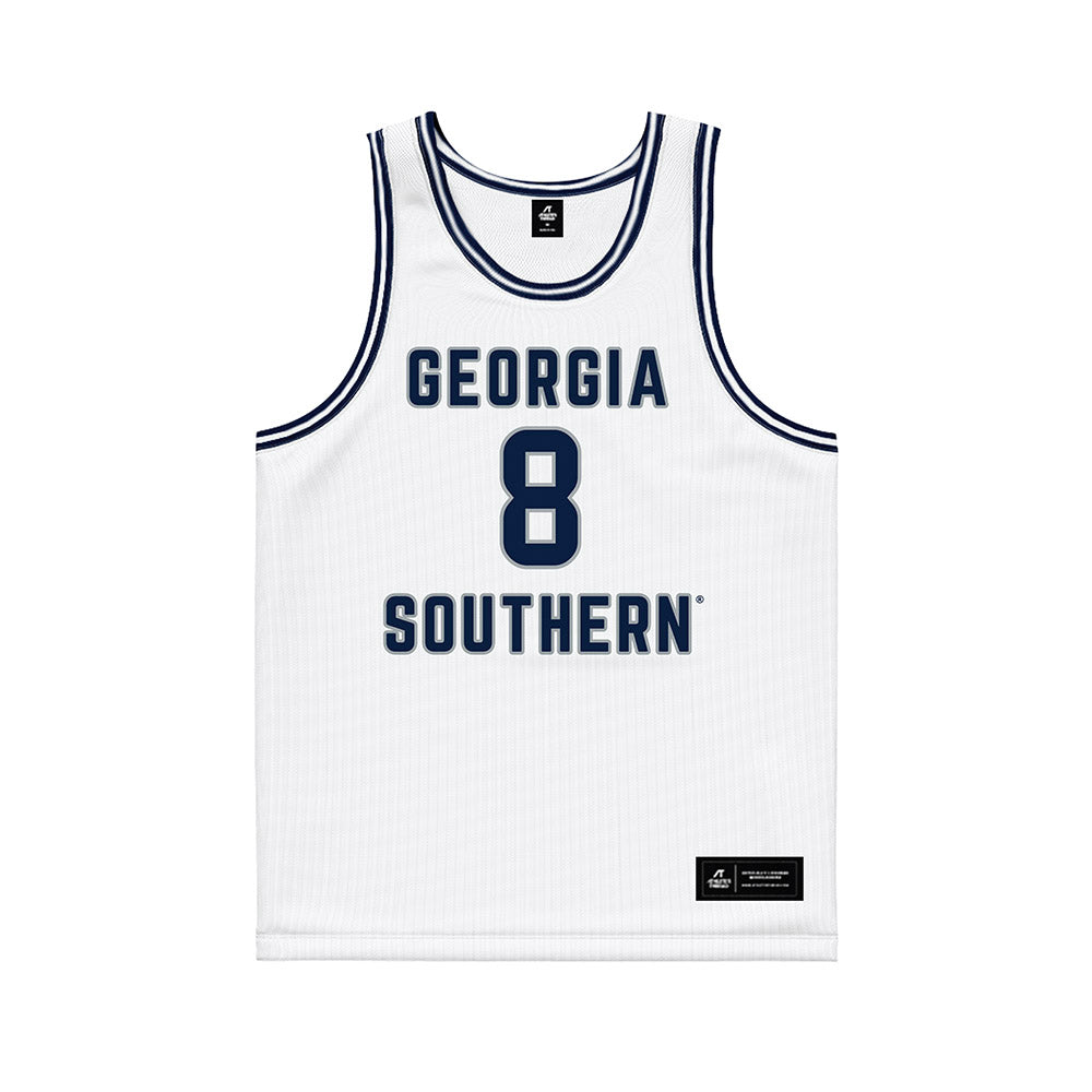 Georgia Southern - NCAA Men's Basketball : Cullen Schreiner - White Basketball Jersey-0
