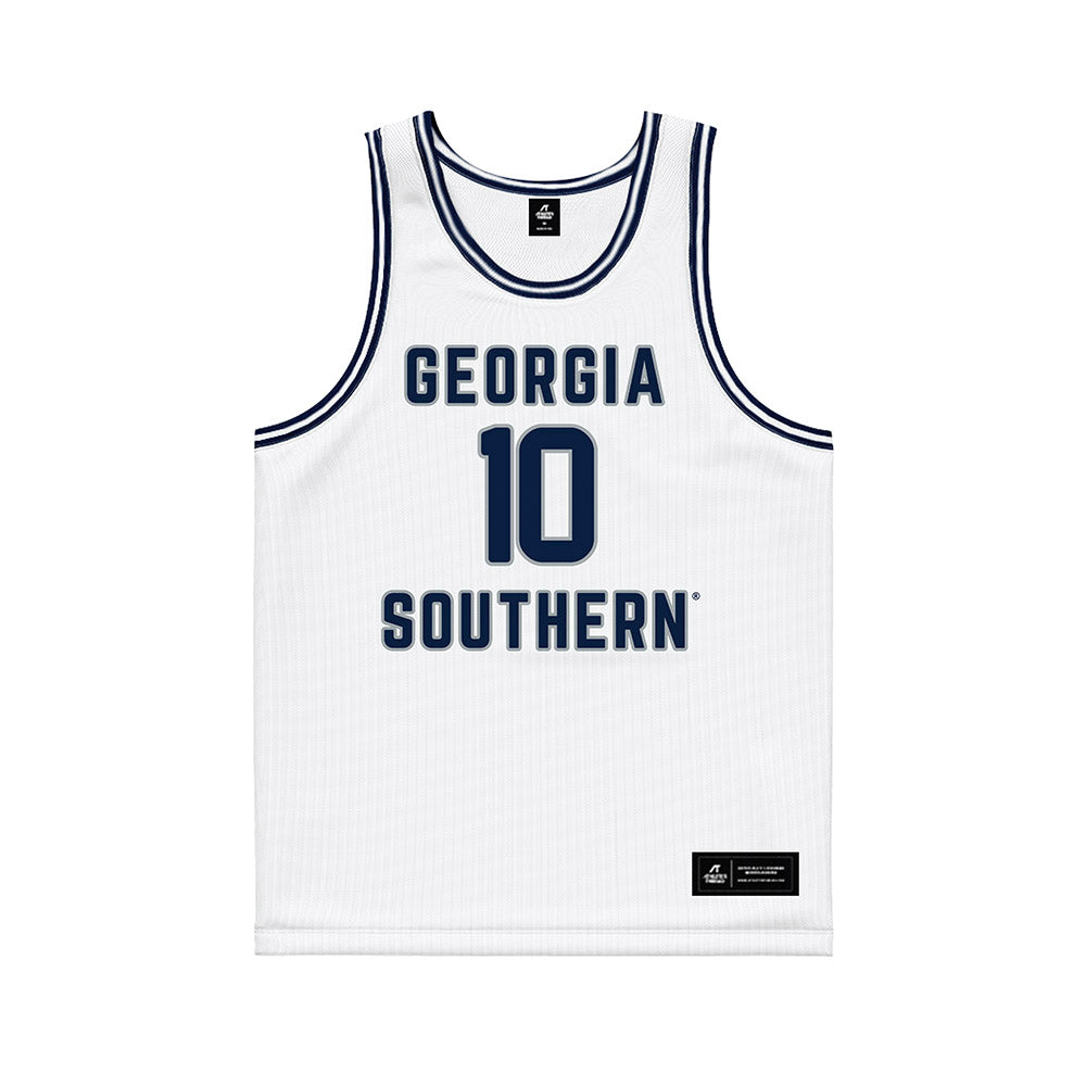 Georgia Southern - NCAA Men's Basketball : Sean Van Dorn - White Basketball Jersey-0