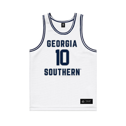 Georgia Southern - NCAA Men's Basketball : Sean Van Dorn - White Basketball Jersey-0