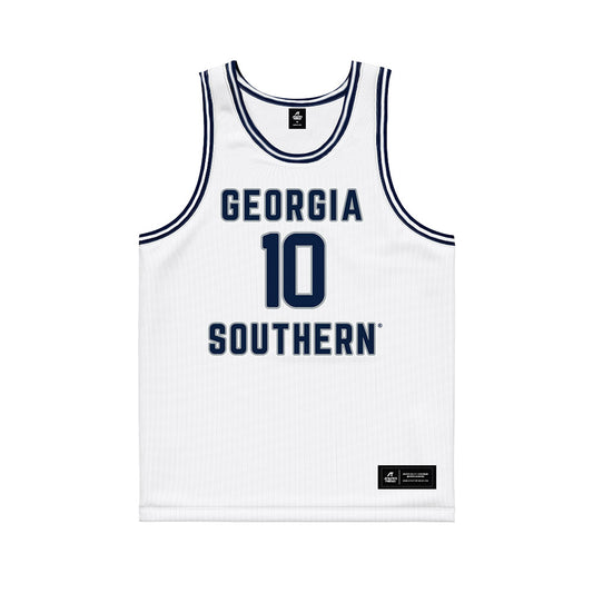 Georgia Southern - NCAA Men's Basketball : Sean Van Dorn - White Basketball Jersey-0