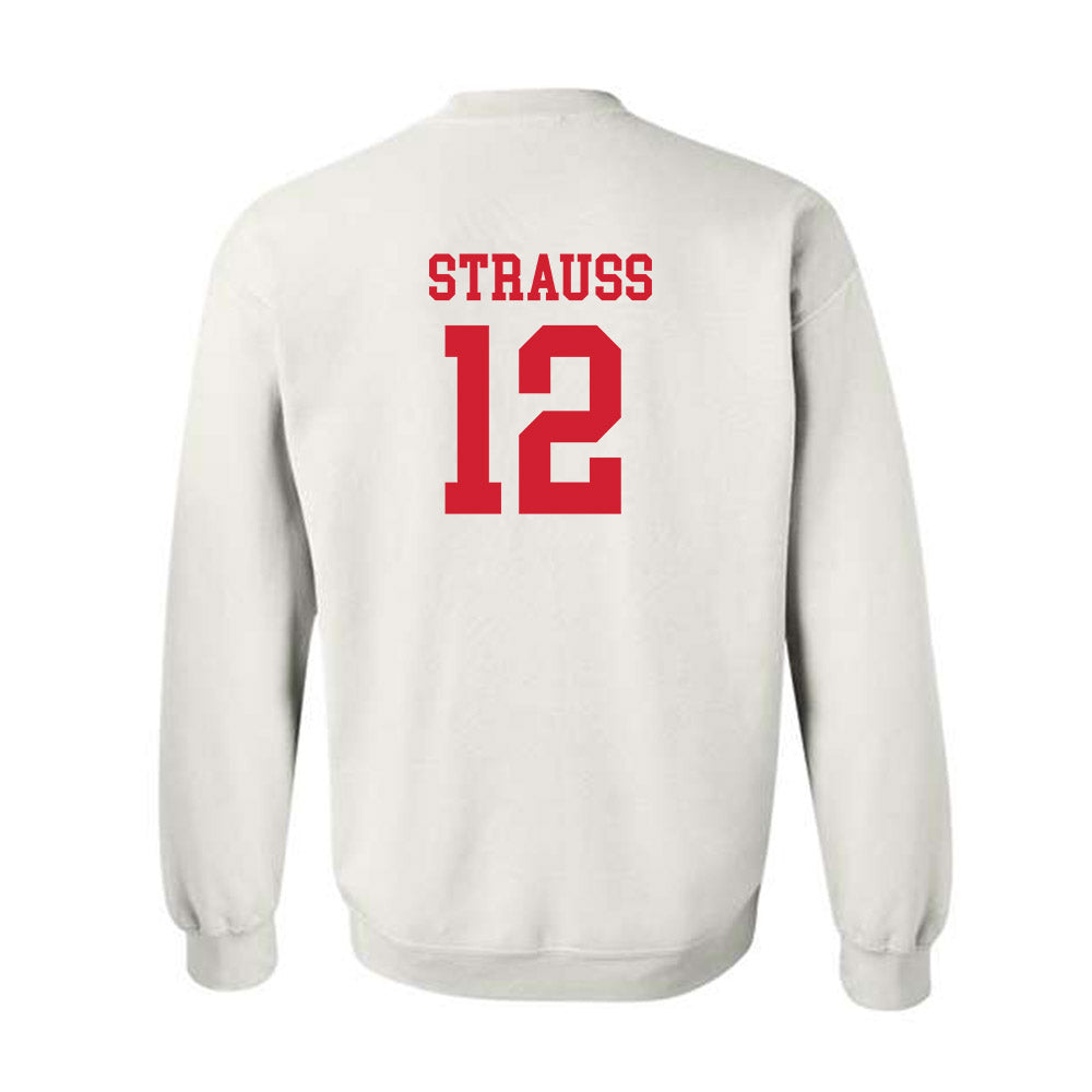 Fairfield - NCAA Women's Lacrosse : Anna Strauss - Classic Shersey Crewneck Sweatshirt-1