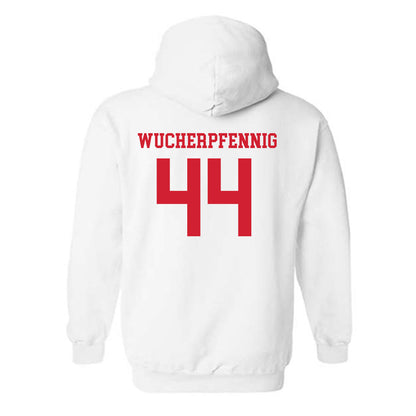 Fairfield - NCAA Men's Basketball : Declan Wucherpfennig - Classic Shersey Hooded Sweatshirt-1