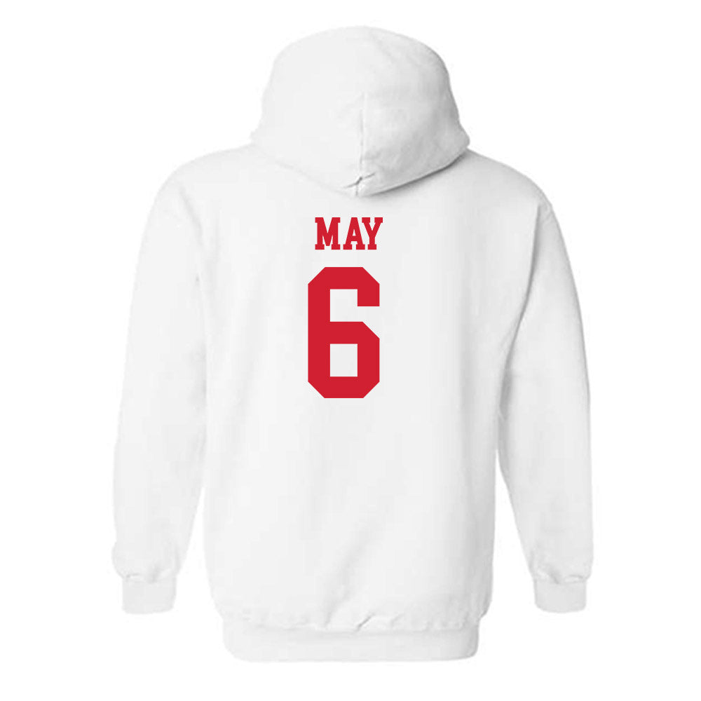 Fairfield - NCAA Men's Basketball : Aidan May - Classic Shersey Hooded Sweatshirt