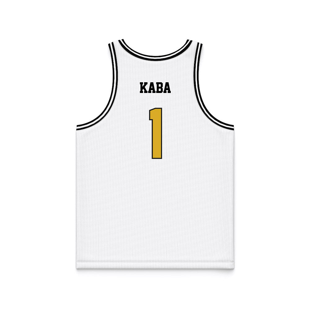 PFW - NCAA Men's Basketball : Ebrahim Kaba - White Basketball Jersey-1