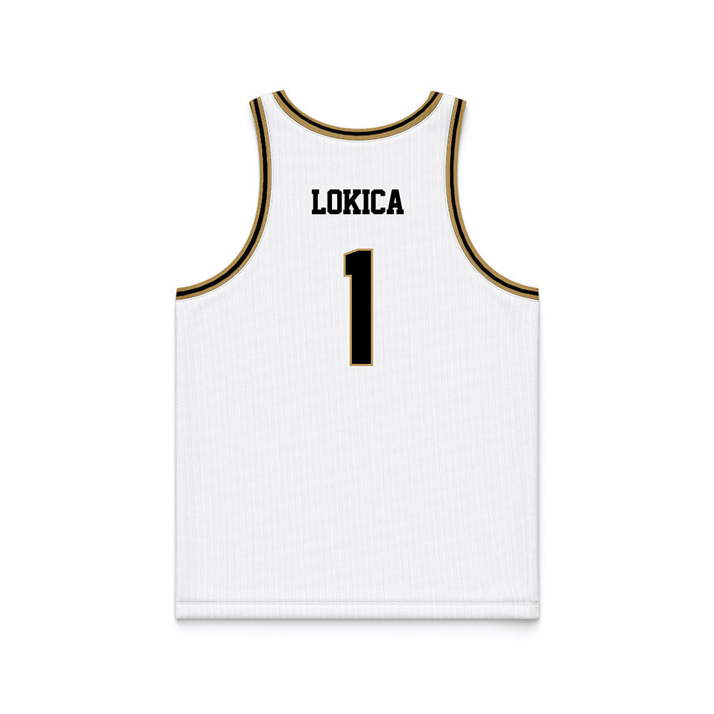 PFW - NCAA Women's Basketball : Nika Lokica - White Basketball Jersey-1