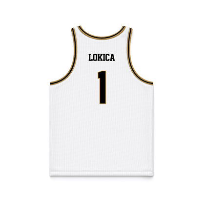 PFW - NCAA Women's Basketball : Nika Lokica - White Basketball Jersey-1