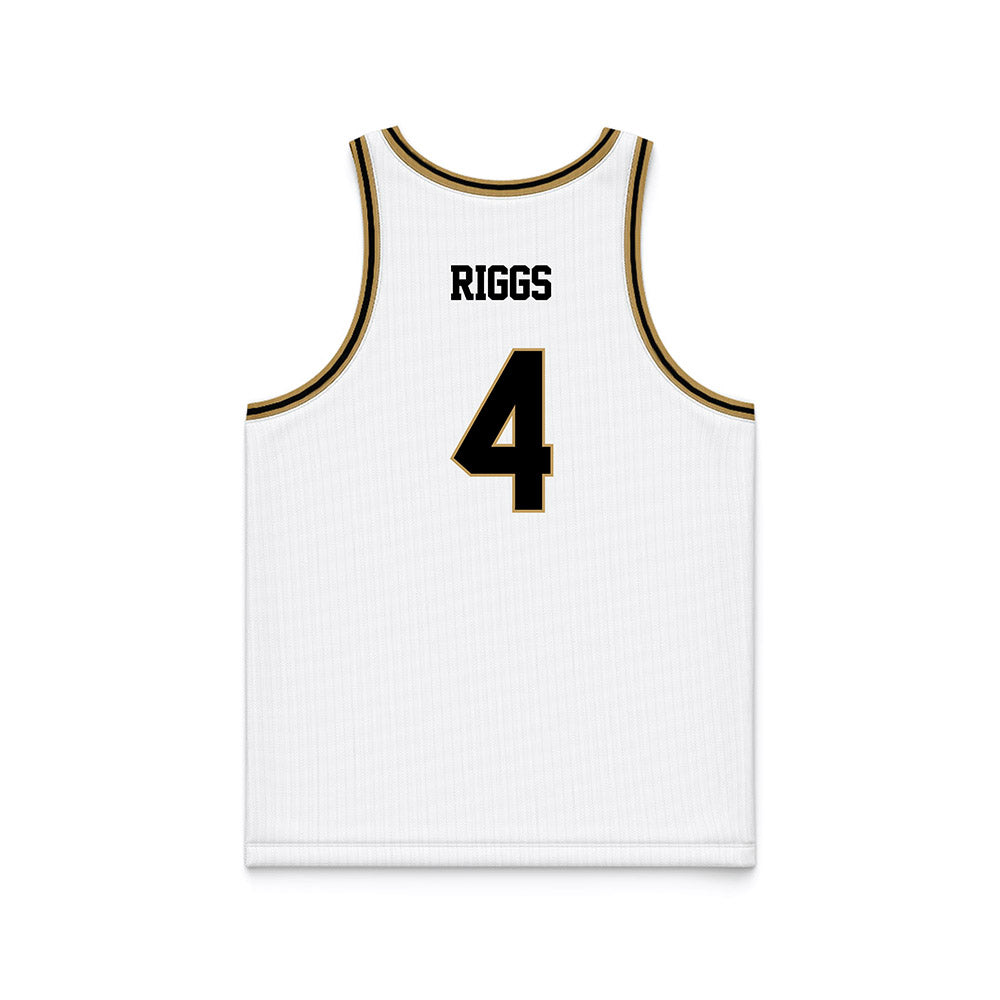 PFW - NCAA Women's Basketball : Ella Riggs - White Basketball Jersey