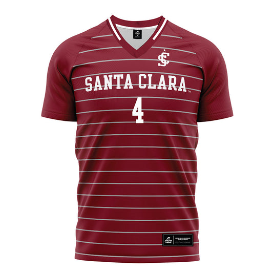 SCU - NCAA Men's Soccer : Naji Elder - Red Soccer Jersey-0