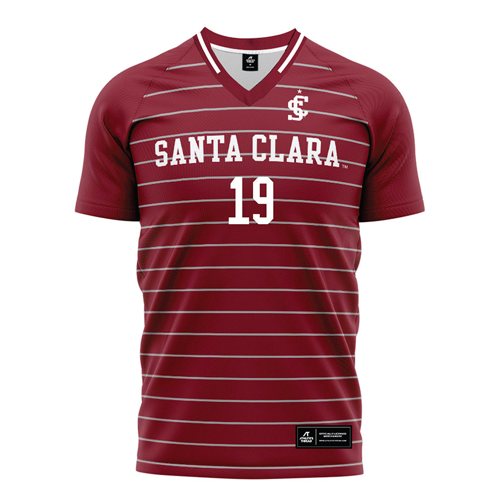 SCU - NCAA Men's Soccer : Andrew Sullivan - Red Soccer Jersey-0