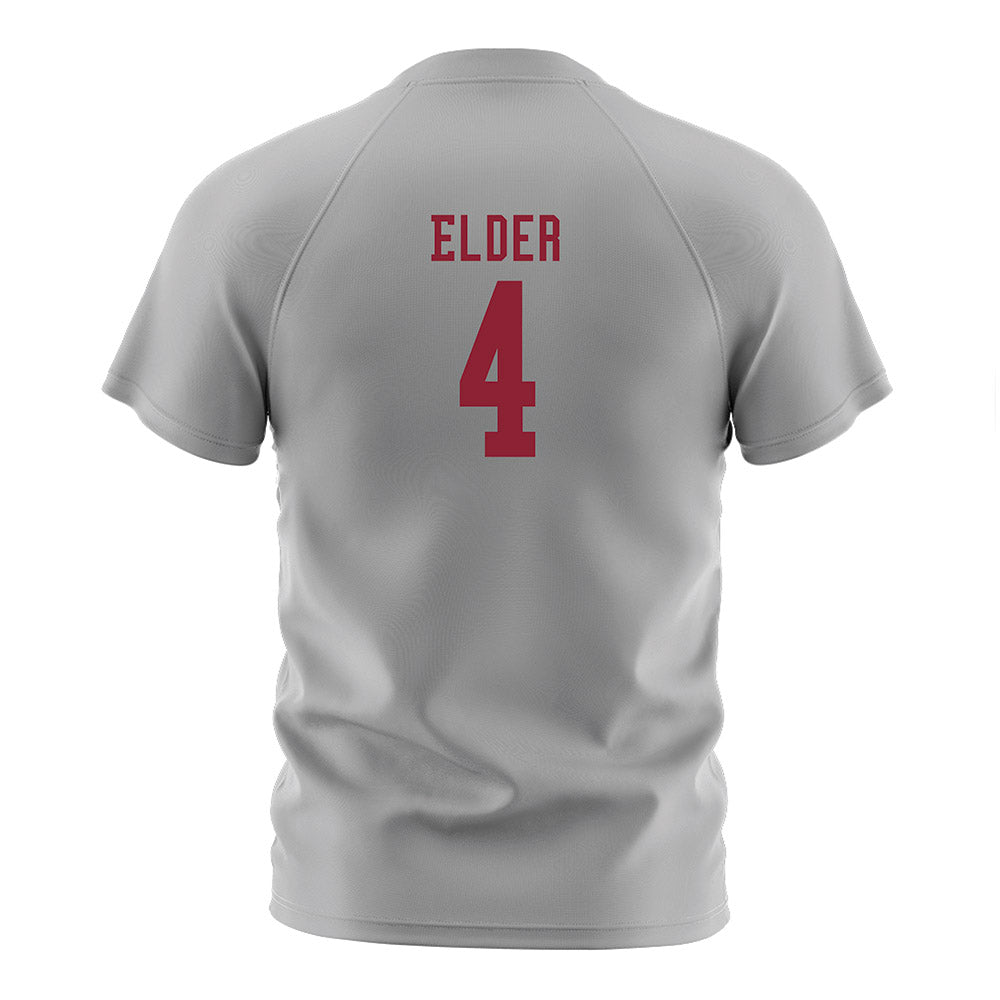 SCU - NCAA Men's Soccer : Naji Elder - Grey Soccer Jersey-1