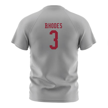 SCU - NCAA Men's Soccer : Keagan Rhodes - Grey Soccer Jersey