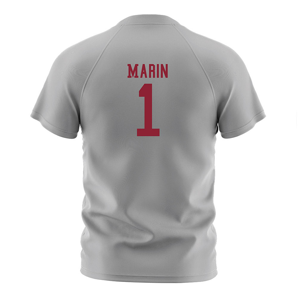 SCU - NCAA Men's Soccer : Eduardo Marin - Grey Soccer Jersey-1