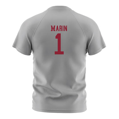 SCU - NCAA Men's Soccer : Eduardo Marin - Grey Soccer Jersey-1