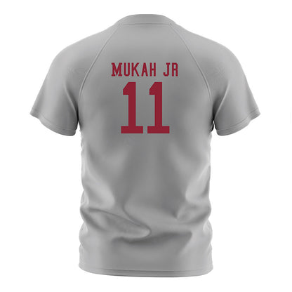 SCU - NCAA Men's Soccer : Martin Mukah Jr - Grey Soccer Jersey