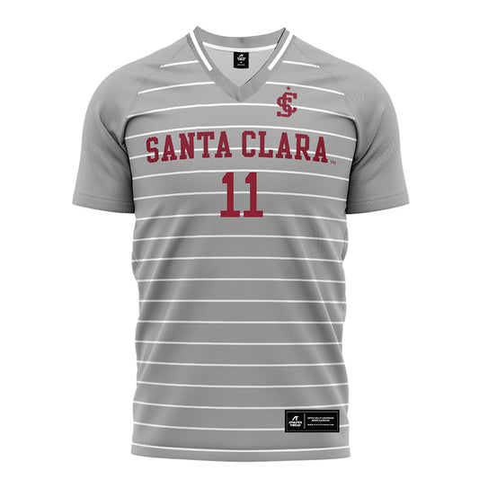 SCU - NCAA Men's Soccer : Baronyi Kengeye - Grey Soccer Jersey