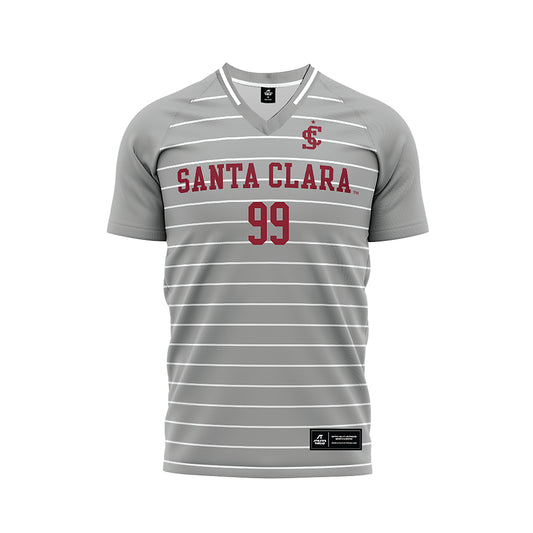 SCU - NCAA Men's Soccer : Jackson Ozburn - Grey Soccer Jersey-0
