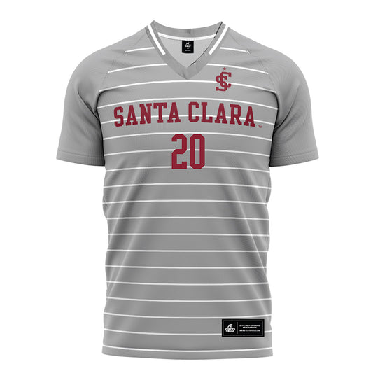 SCU - NCAA Men's Soccer : Khalil Rashad - Grey Soccer Jersey