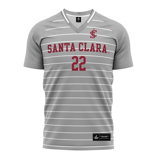 SCU - NCAA Men's Soccer : Simon Diagana - Grey Soccer Jersey