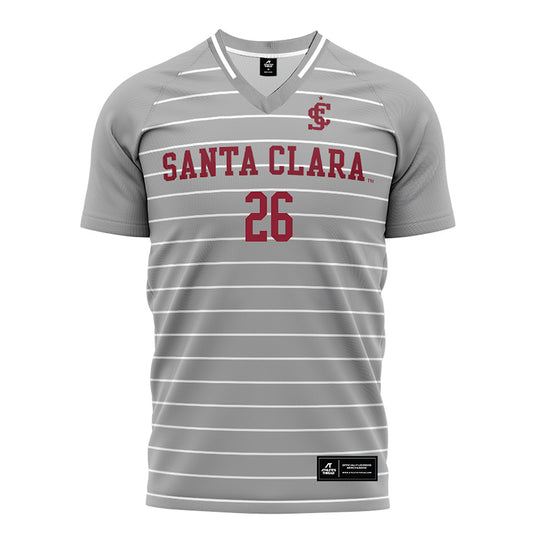 SCU - NCAA Men's Soccer : Jaiden Windell - Grey Soccer Jersey