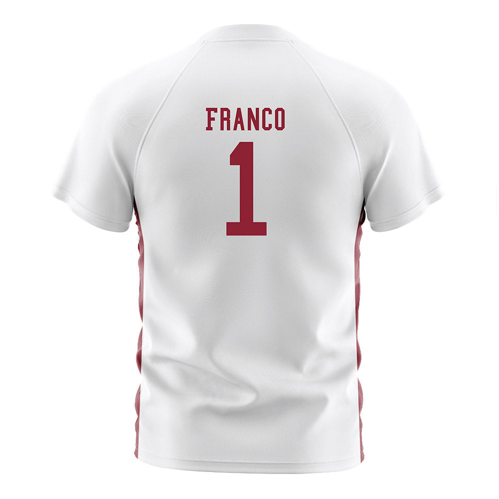 SCU - NCAA Women's Soccer : Amaris Franco - White Soccer Jersey-1