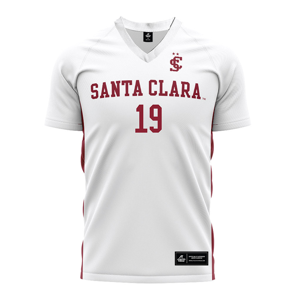 SCU - NCAA Women's Soccer : Daniela Cervantes - White Soccer Jersey-0