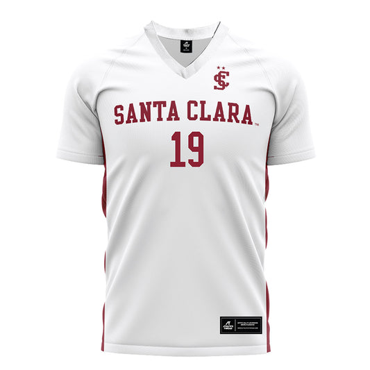 SCU - NCAA Women's Soccer : Daniela Cervantes - White Soccer Jersey-0
