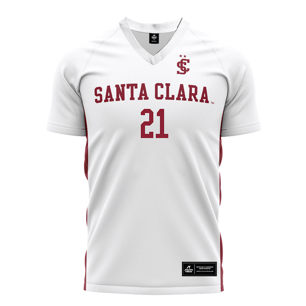 SCU - NCAA Women's Soccer : Raygen Lewis - White Soccer Jersey-0