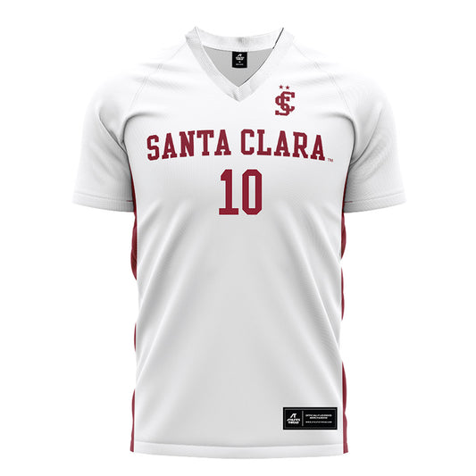 SCU - NCAA Women's Soccer : Kat Jordan - White Soccer Jersey-0