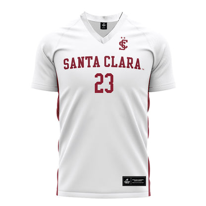 SCU - NCAA Women's Soccer : Ally Harrison - White Soccer Jersey-0