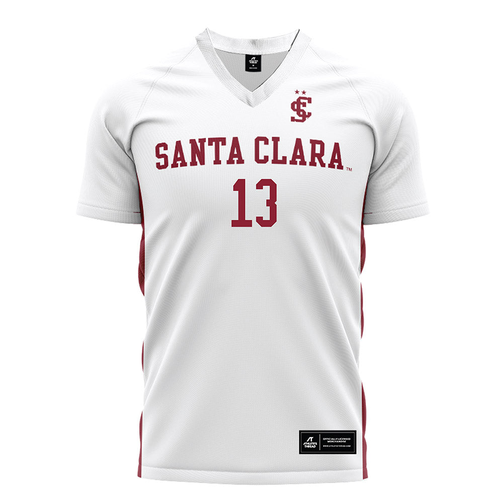 SCU - NCAA Women's Soccer : Jalana Kimber - White Soccer Jersey-0