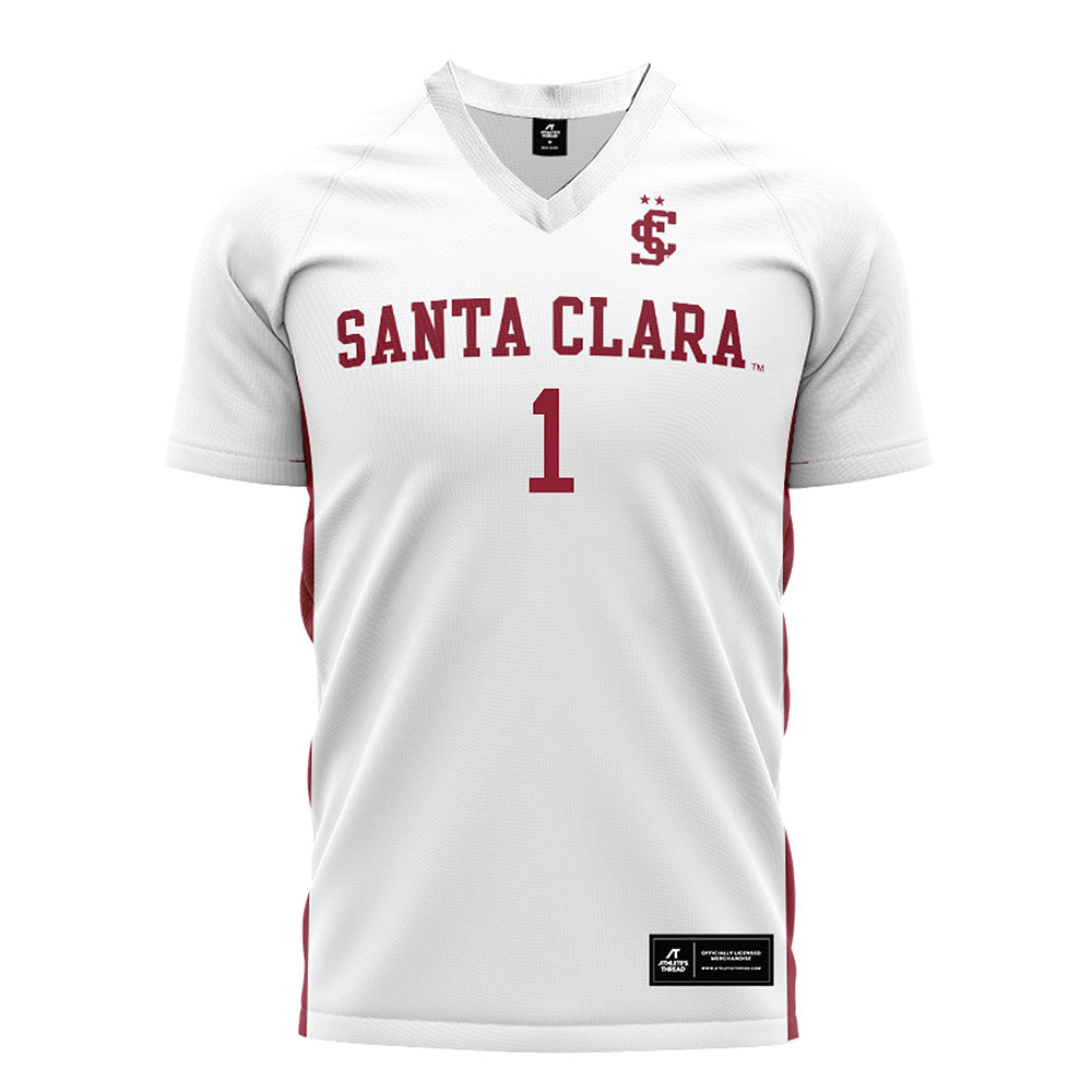 SCU - NCAA Women's Soccer : Amaris Franco - White Soccer Jersey-0