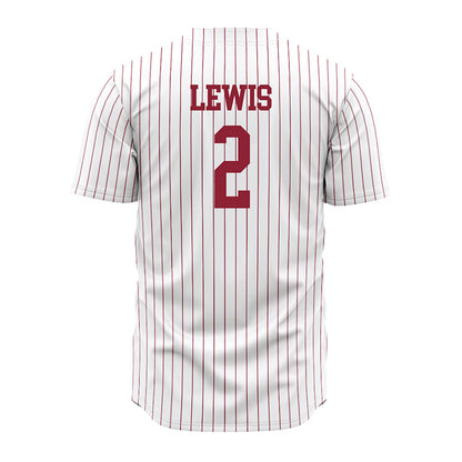 SCU - NCAA Baseball : Jordan Lewis - White Jersey