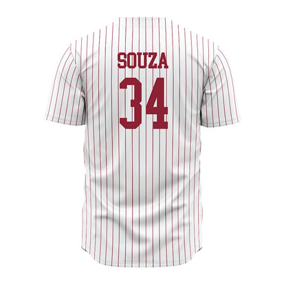 SCU - NCAA Baseball : August Souza - White Jersey