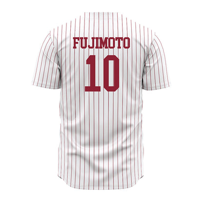 SCU - NCAA Baseball : Hunter Fujimoto - White Jersey-1