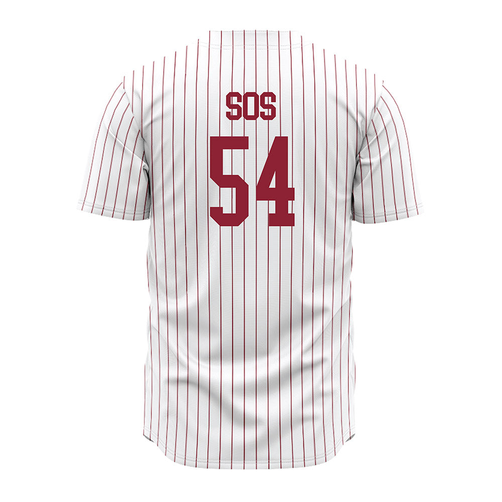 SCU - NCAA Baseball : Camden Sos - White Jersey-1