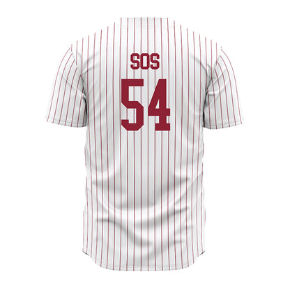 SCU - NCAA Baseball : Camden Sos - White Jersey-1