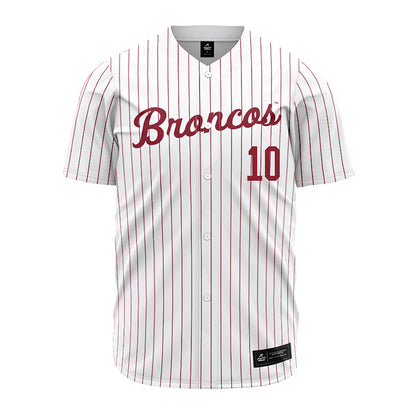 SCU - NCAA Baseball : Hunter Fujimoto - White Jersey-0